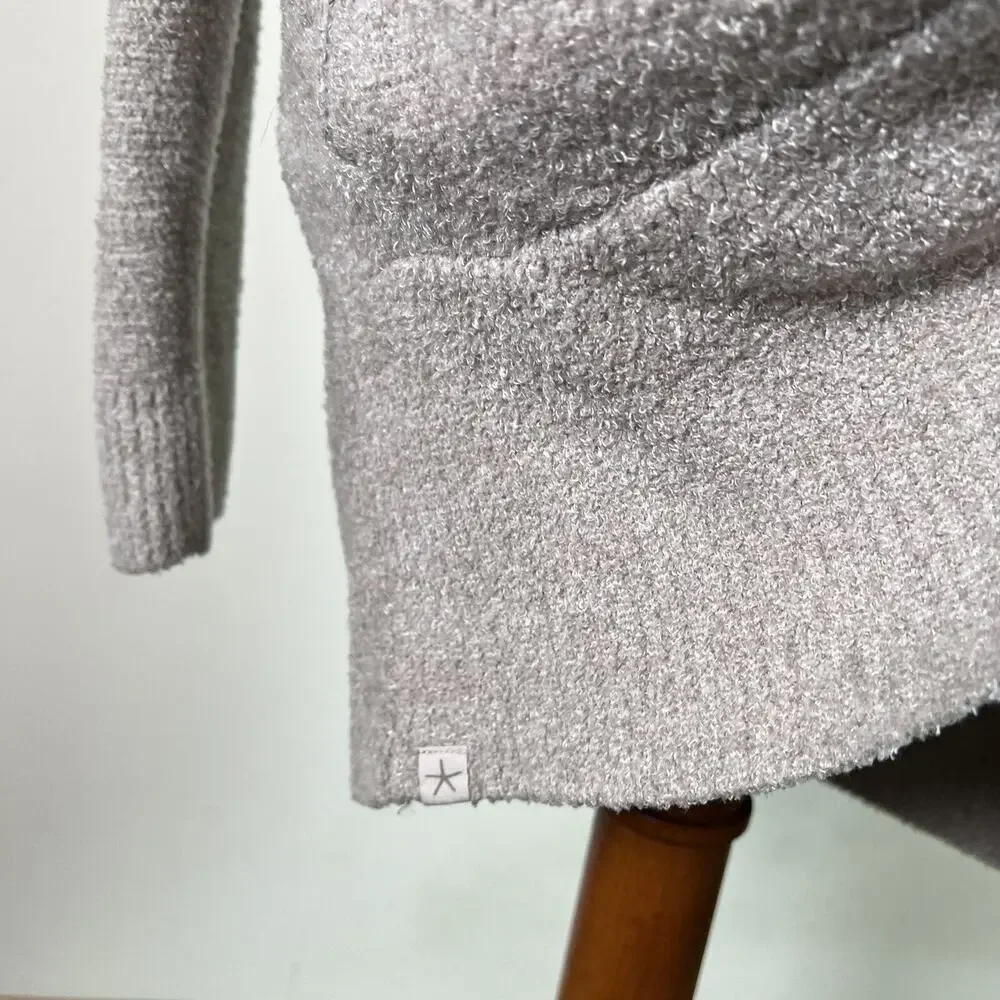 Barefoot Dreams CozyChic Lite Cardigan L/XL Grey Comfort Loungewear Pajama‎